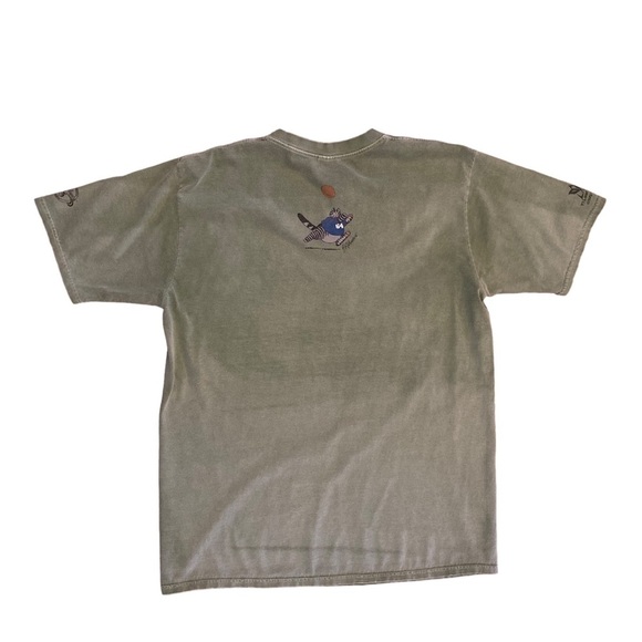 RARE Crazy Shirts Kliban Cat Football Tee Shirt Green Ti Leaf Dyed Leaf Large - Picture 10 of 12